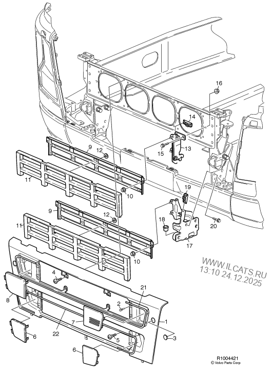 Решетка (шасси) VOLVOTRUCKS FH16
