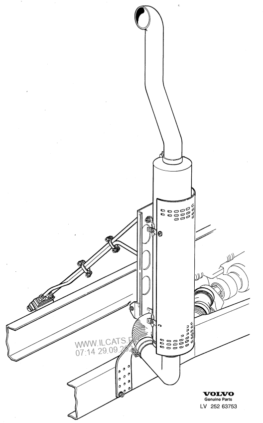 Выхлопная система вольво fh12 схема