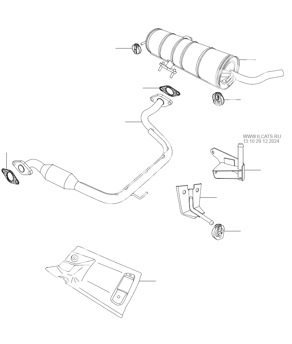 ВЫХЛОПНАЯ СИСТЕМА для Chery Tiggo T11 - hot-parts.ru