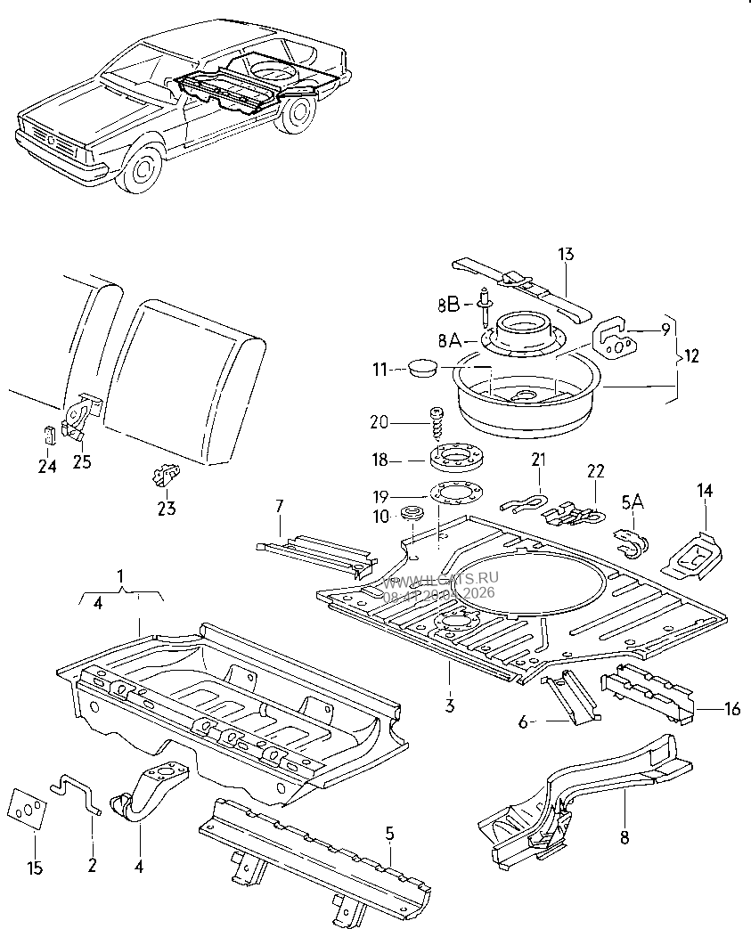 Картер коробки передач. 4-ступ. механическая КП VW PASSAT/VARIANT/SANTANA