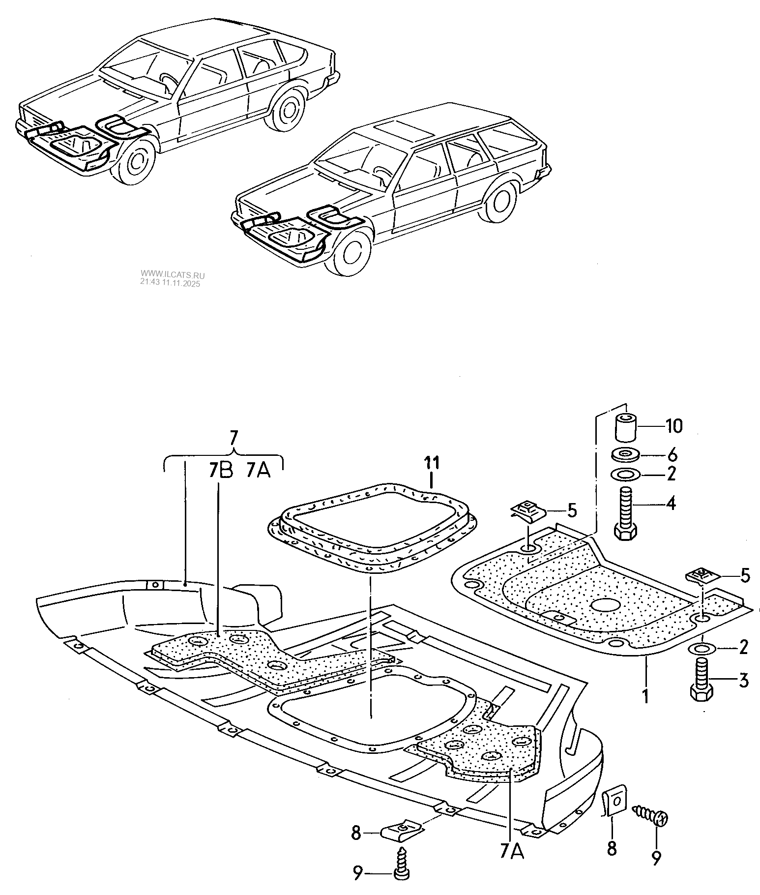 guard plate for engine and gearbox VW PASSAT/VARIANT/SANTANA