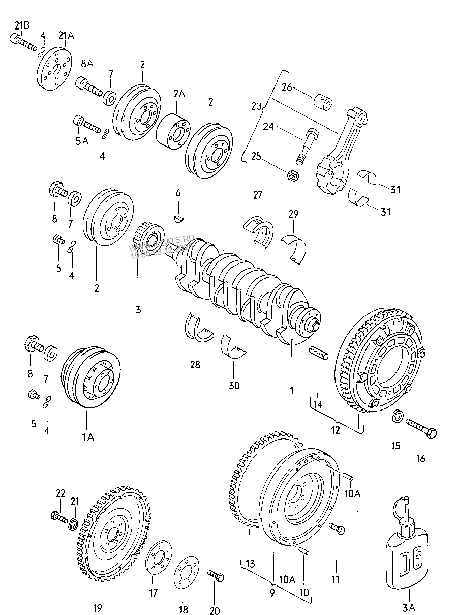 crankshaft VW SCIROCCO