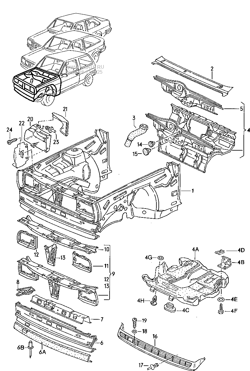 Bodywork Front Part Vw Poloderbyvento Ind - 
