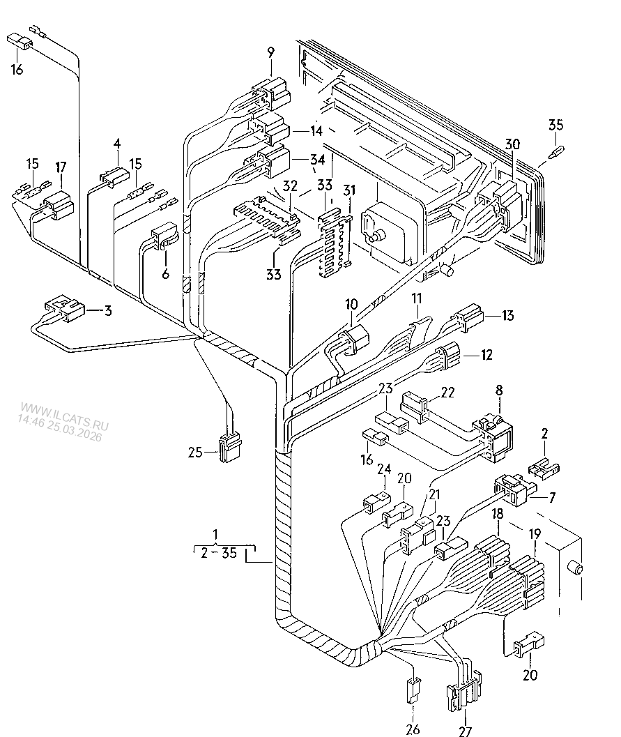 Pаспределительный вал, клапаны VW