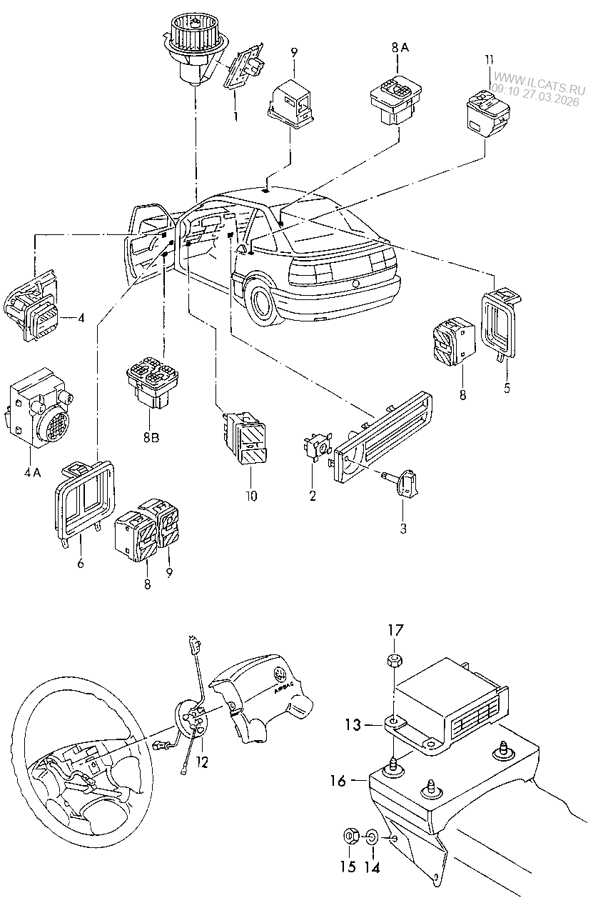 Топливопровод. Топливный фильтр. Гаситель пульсаций топлива VW