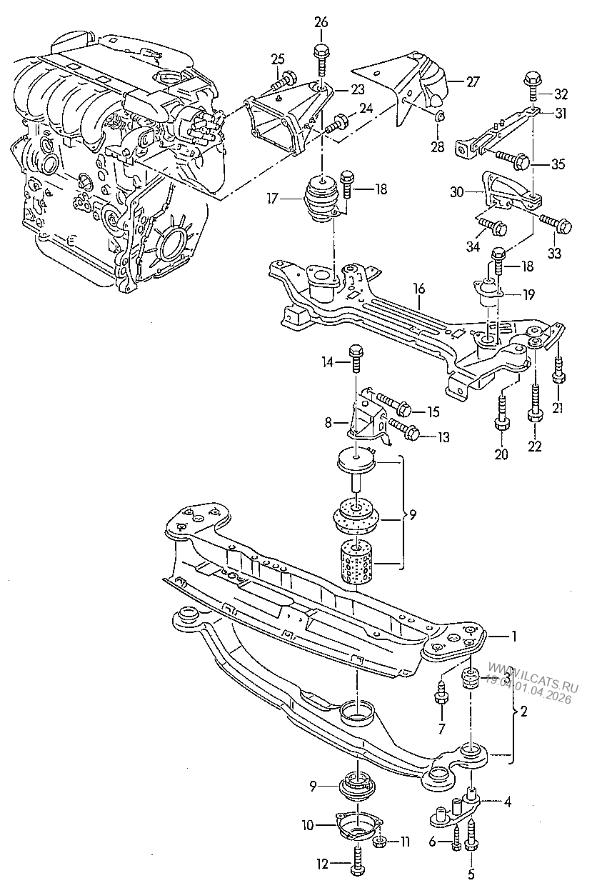 Жгут пров. для панели приборов VW