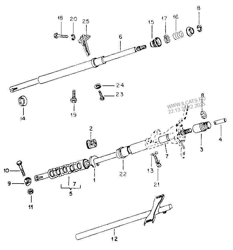 steering tube. steering column tube VW