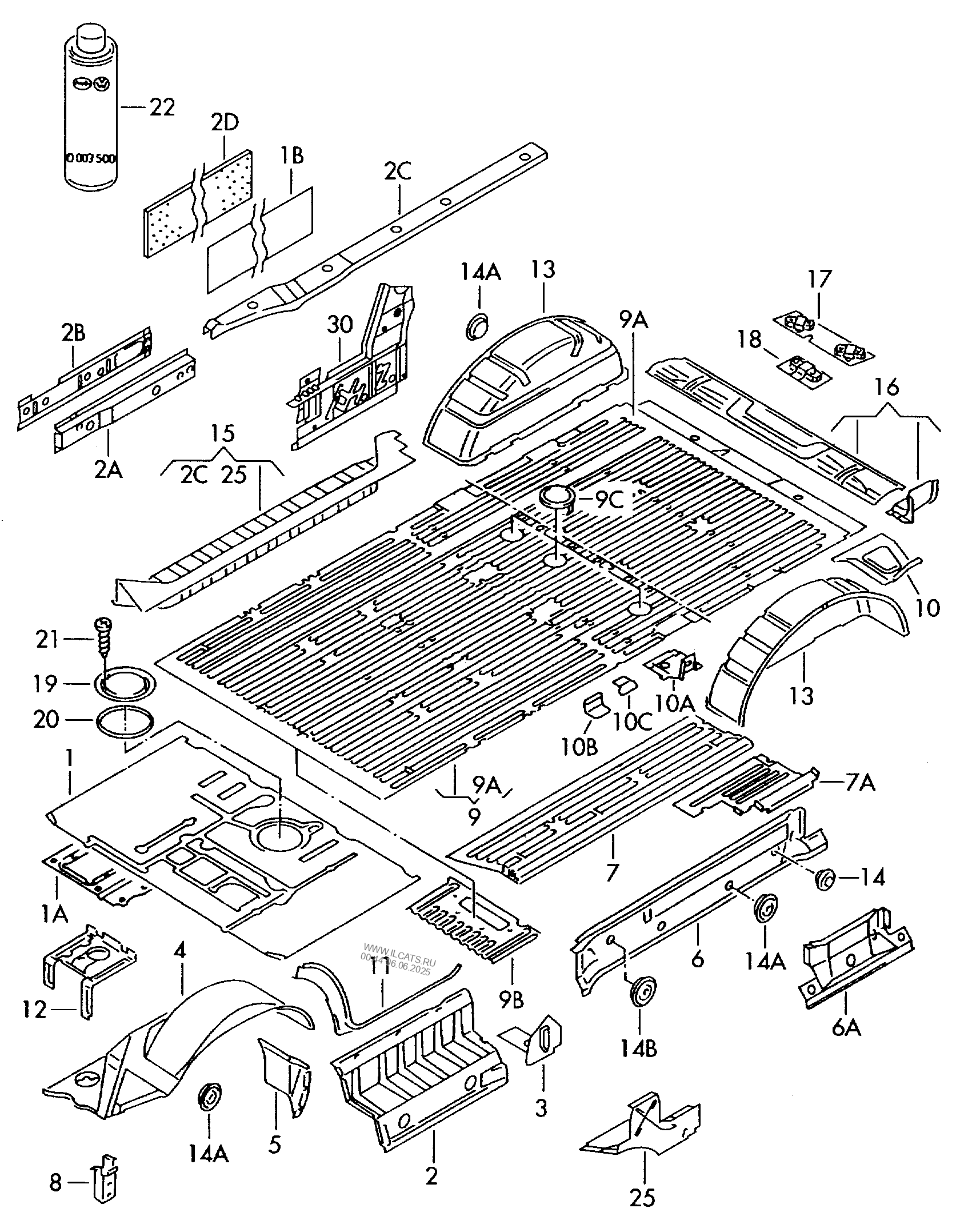 Bottom Plate Step Wheel Housing Door Frame Lower Part