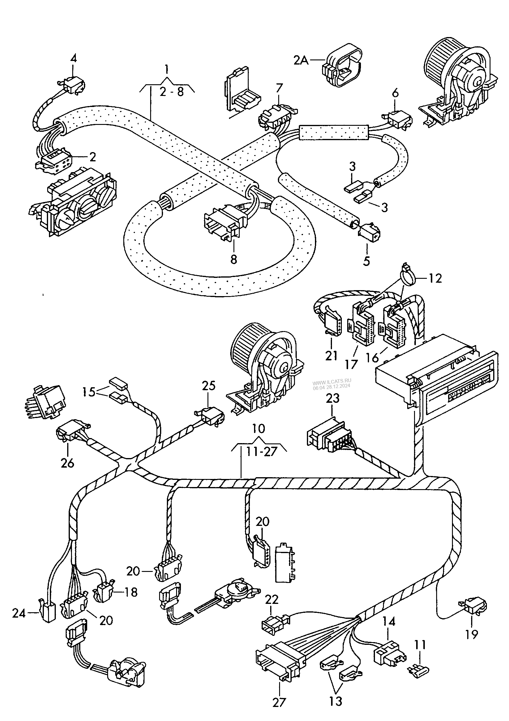 wiring harness for blower VW