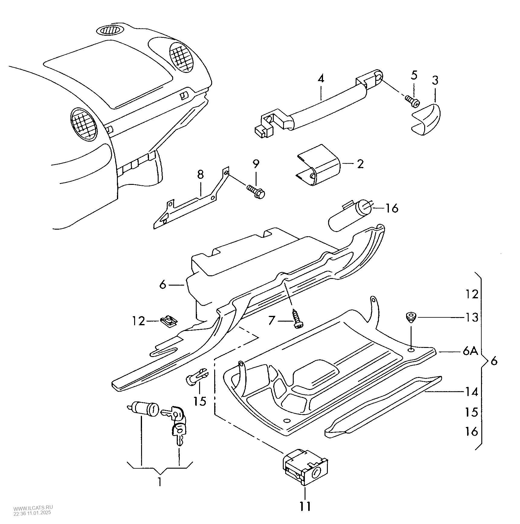 stowage box VW