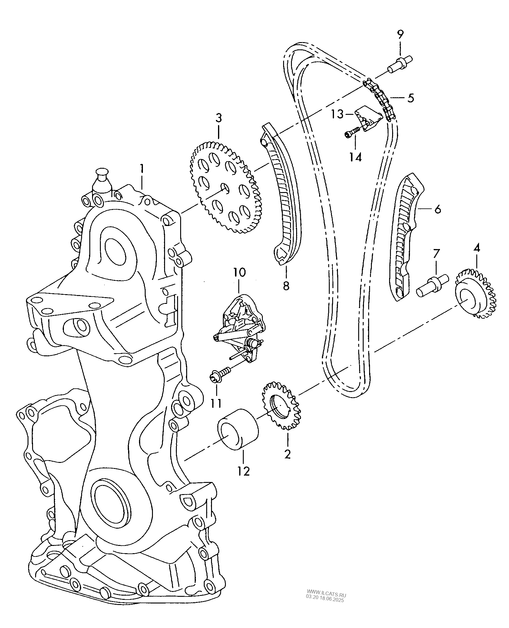 Timing Chain Timing Case Vw Fox Eu