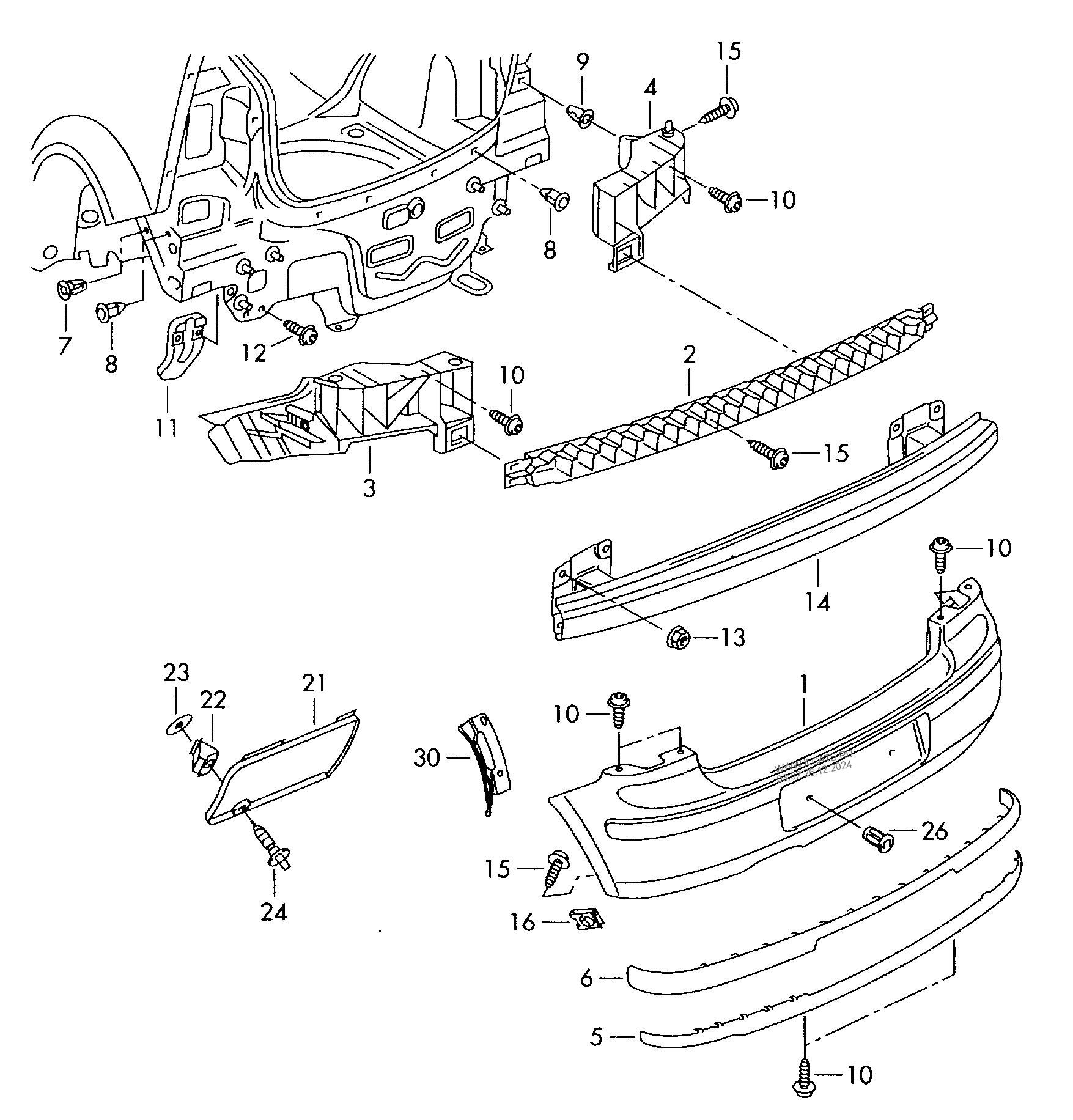 bumper VW POLO/POLO JIN QIN