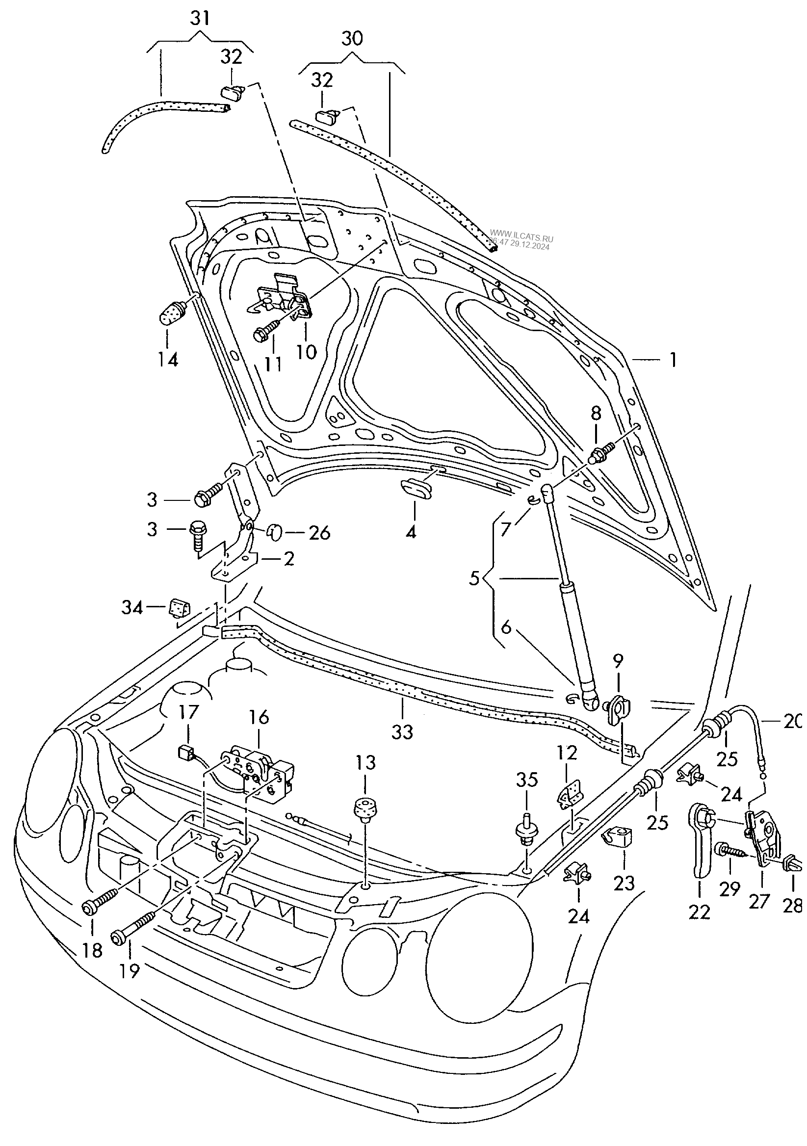 bonnet VW POLO CLASSIC