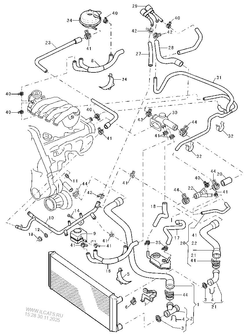 coolant cooling system VW POLO CLASSIC/POLO JIN QV