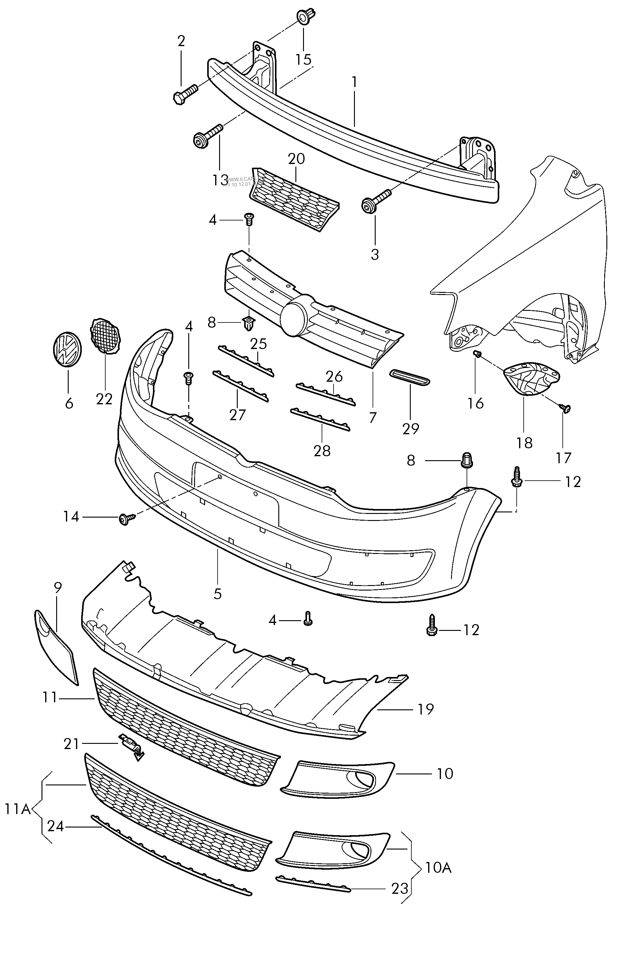 bumper VW FOX