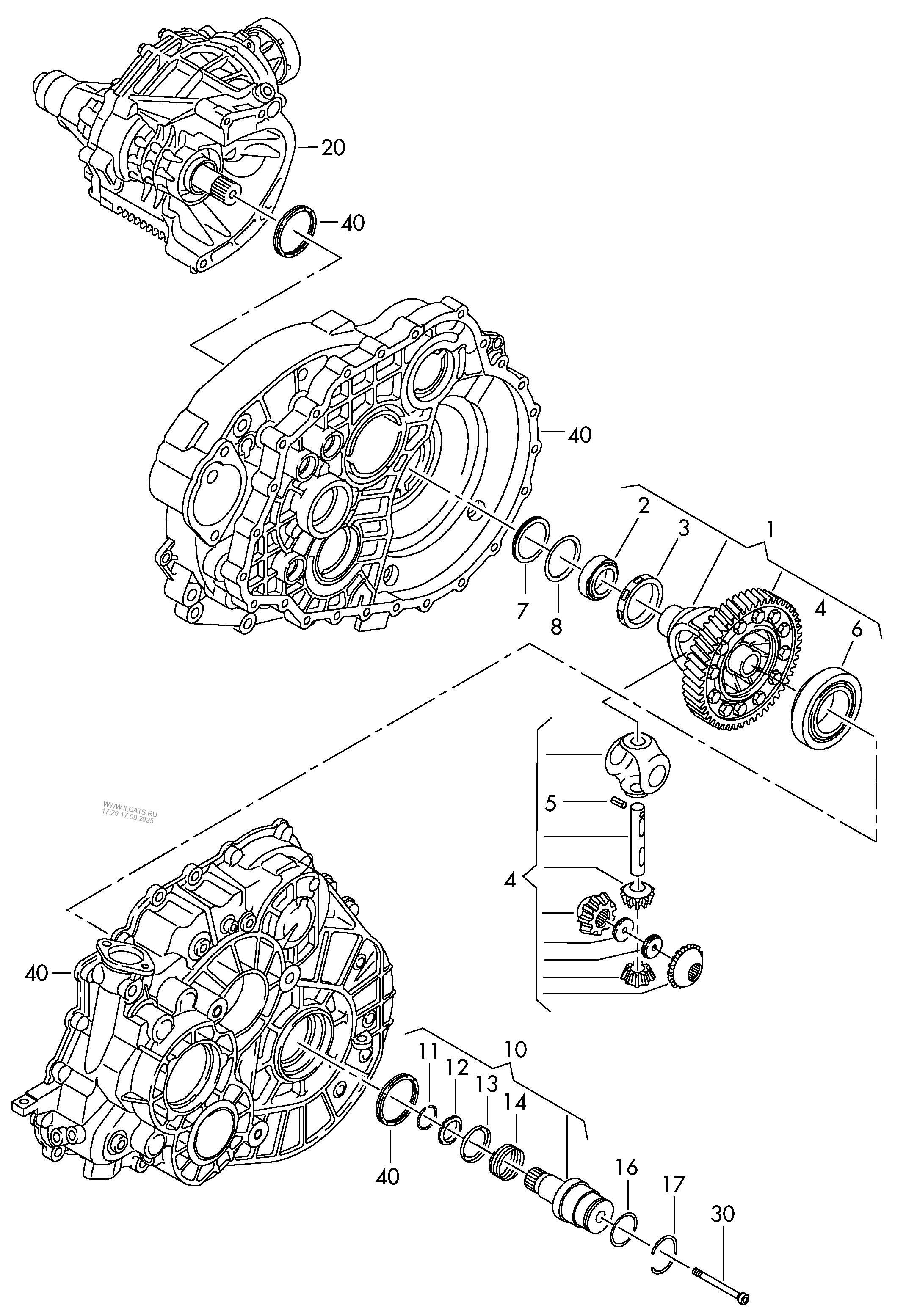 differential-stub-shaft-6-speed-manual-transmission-for-four-wheel