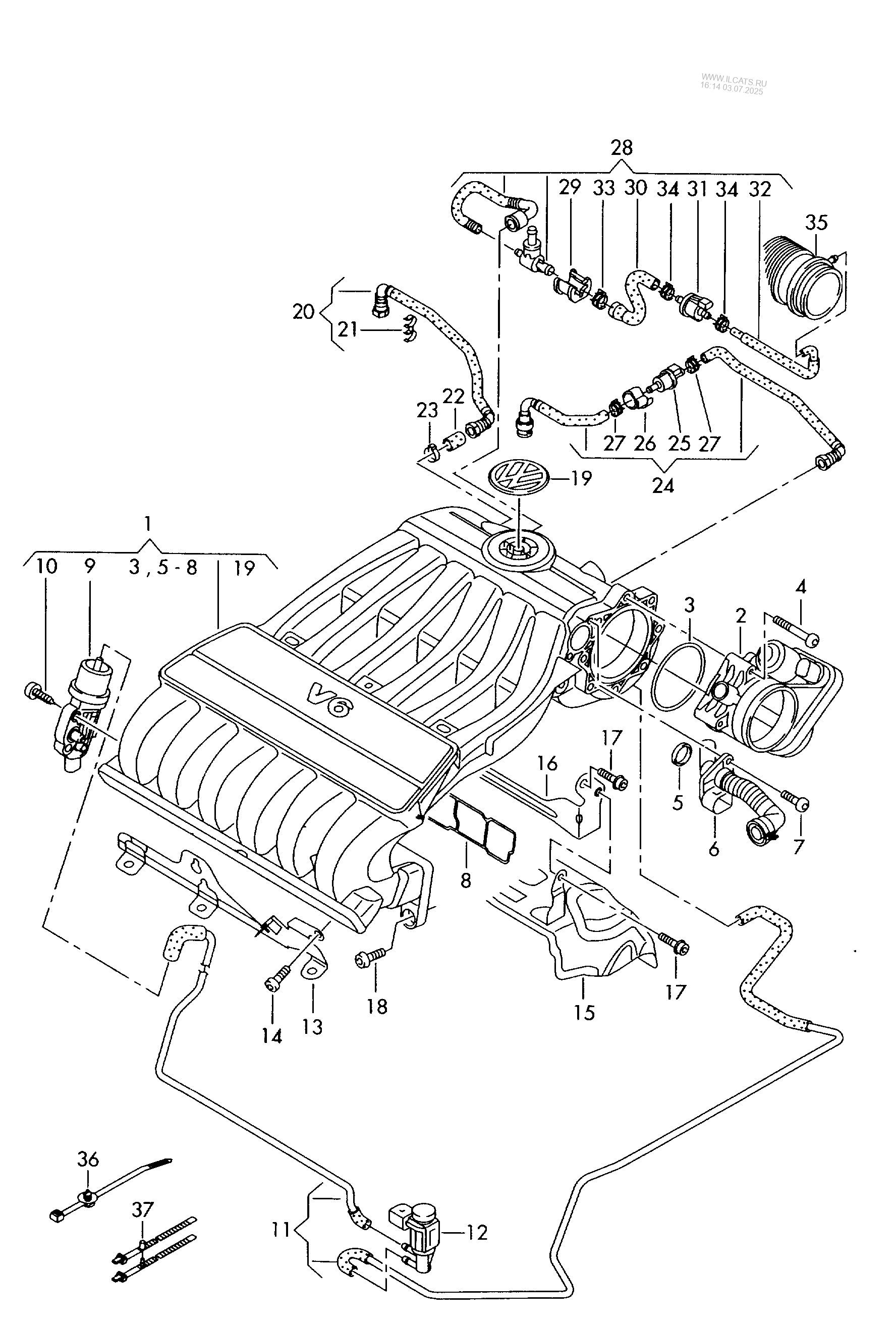 intake system VW PASSAT