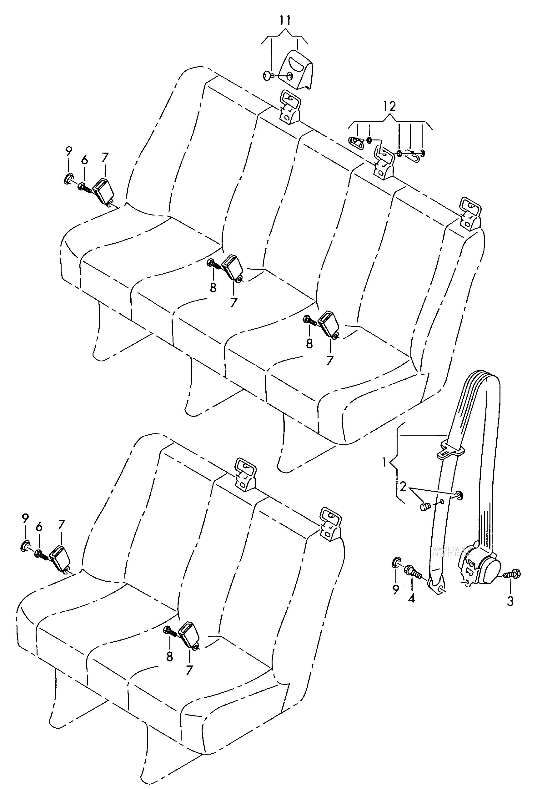 three-point-seat-belt-in-passenger-compartment-vw