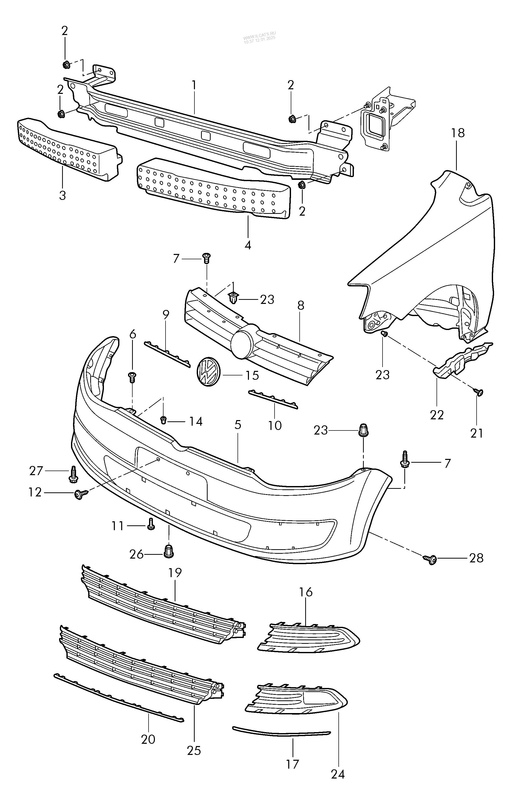 bumper VW