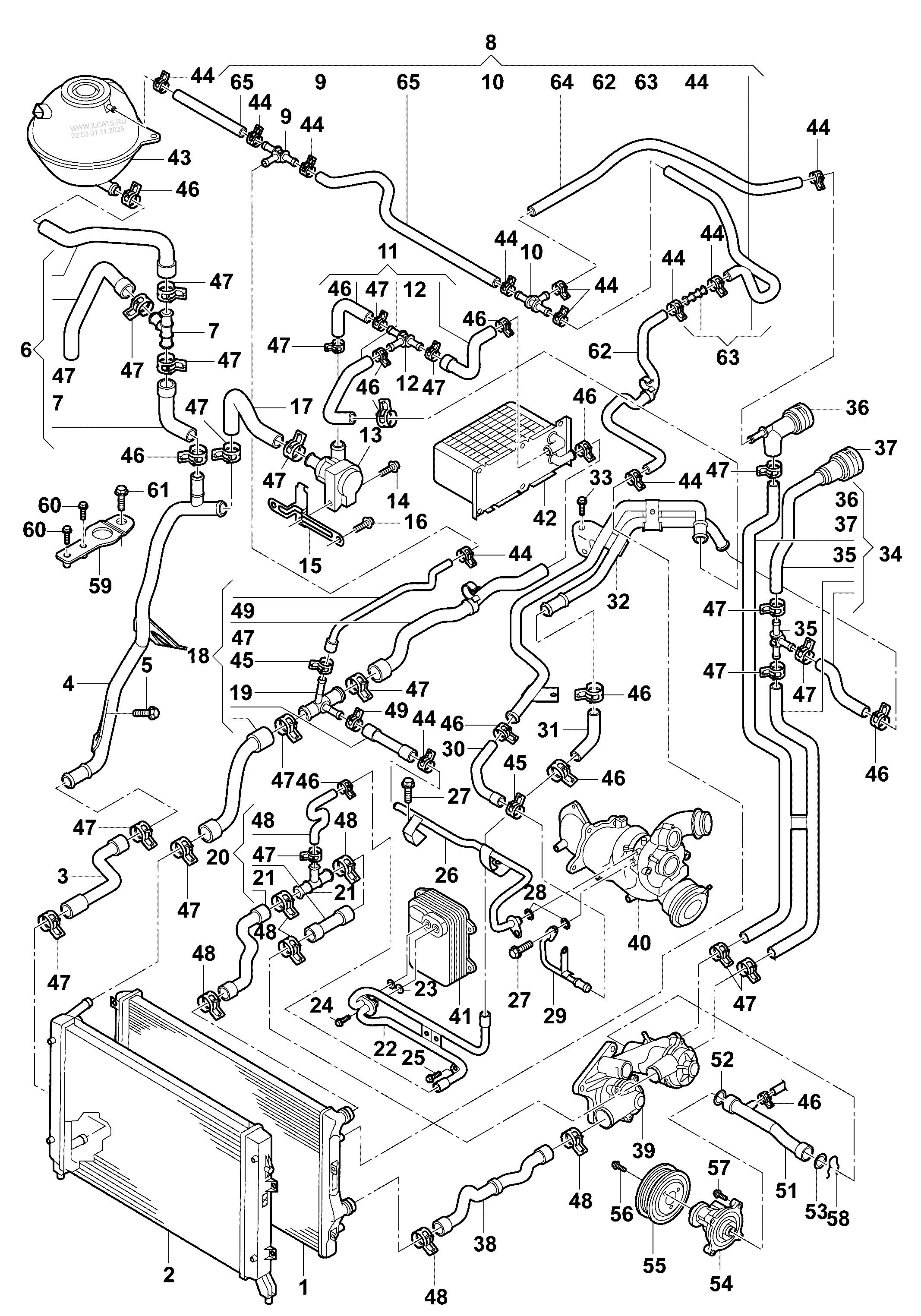 coolant cooling system VW TIGUAN