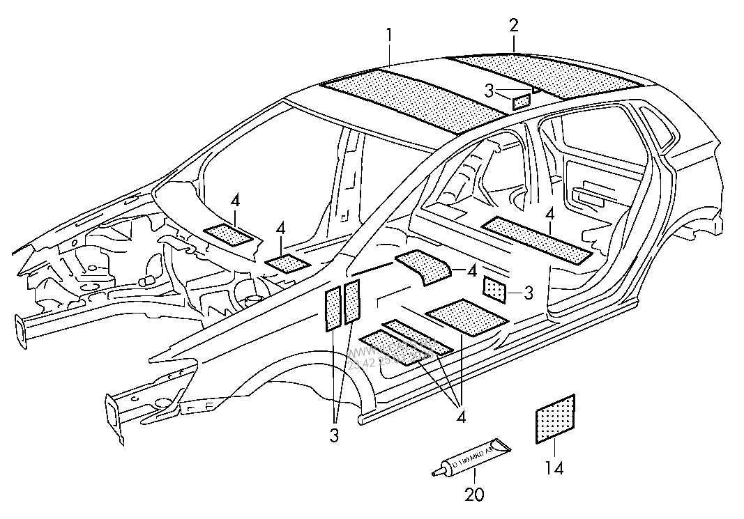 Бак, топливный VW POLO/DERBY/VENTO-IND