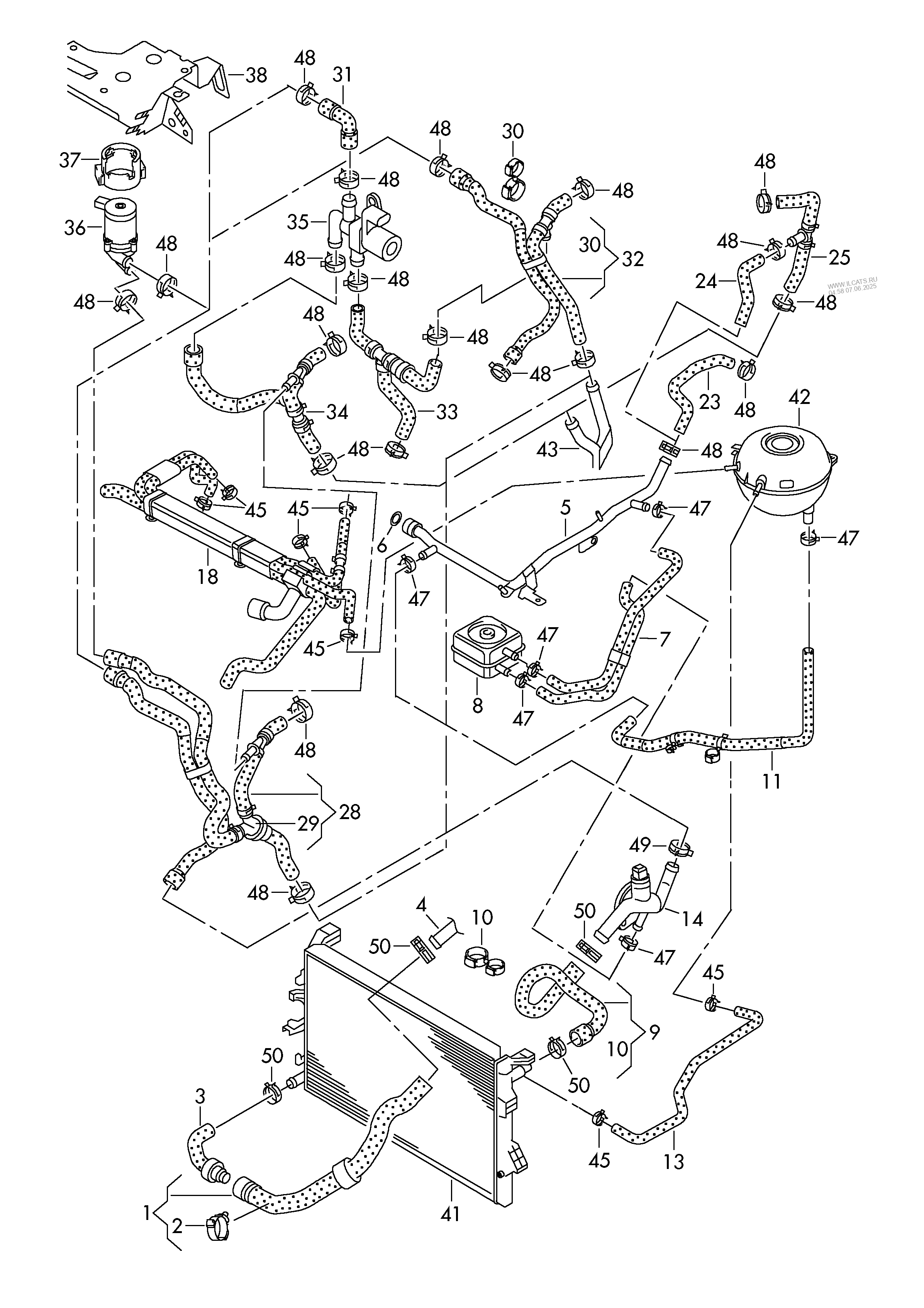 coolant cooling system VW