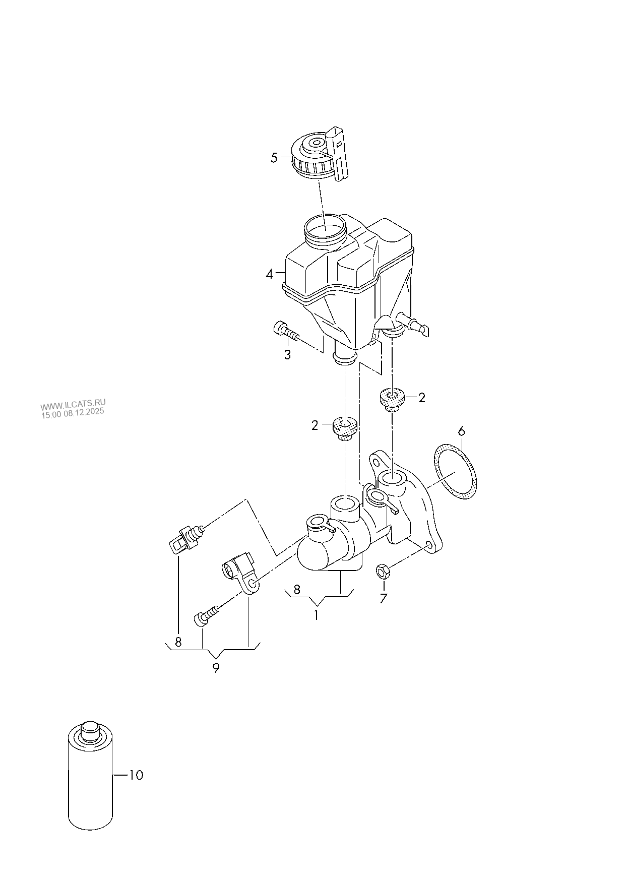 tandem brake master cylinder VW TIGUAN
