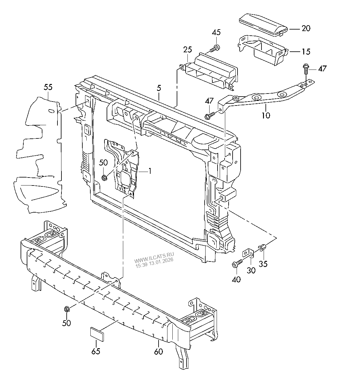 lock carrier VW SHARAN/SYNCRO/4MOTION