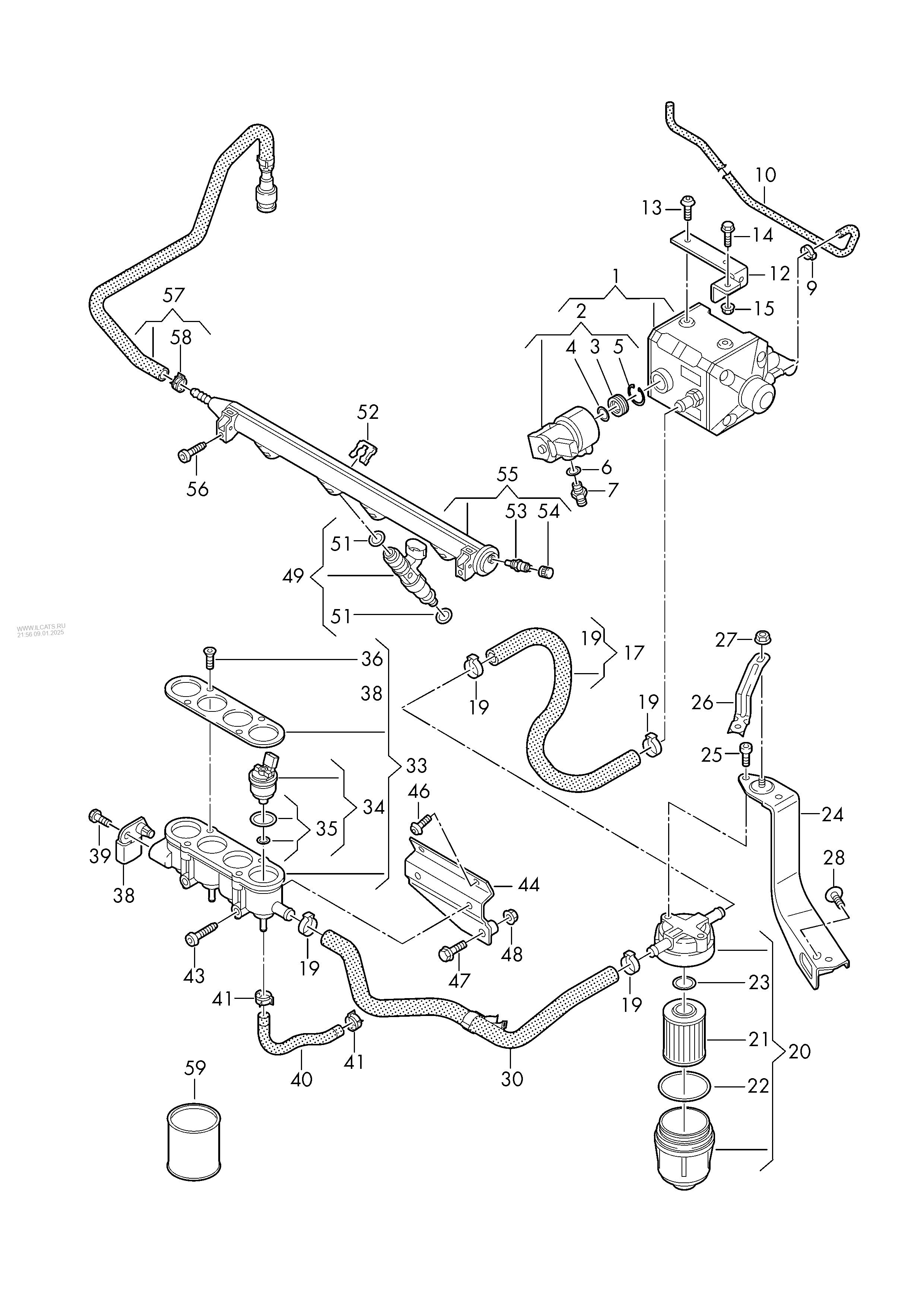 fuel rail VW