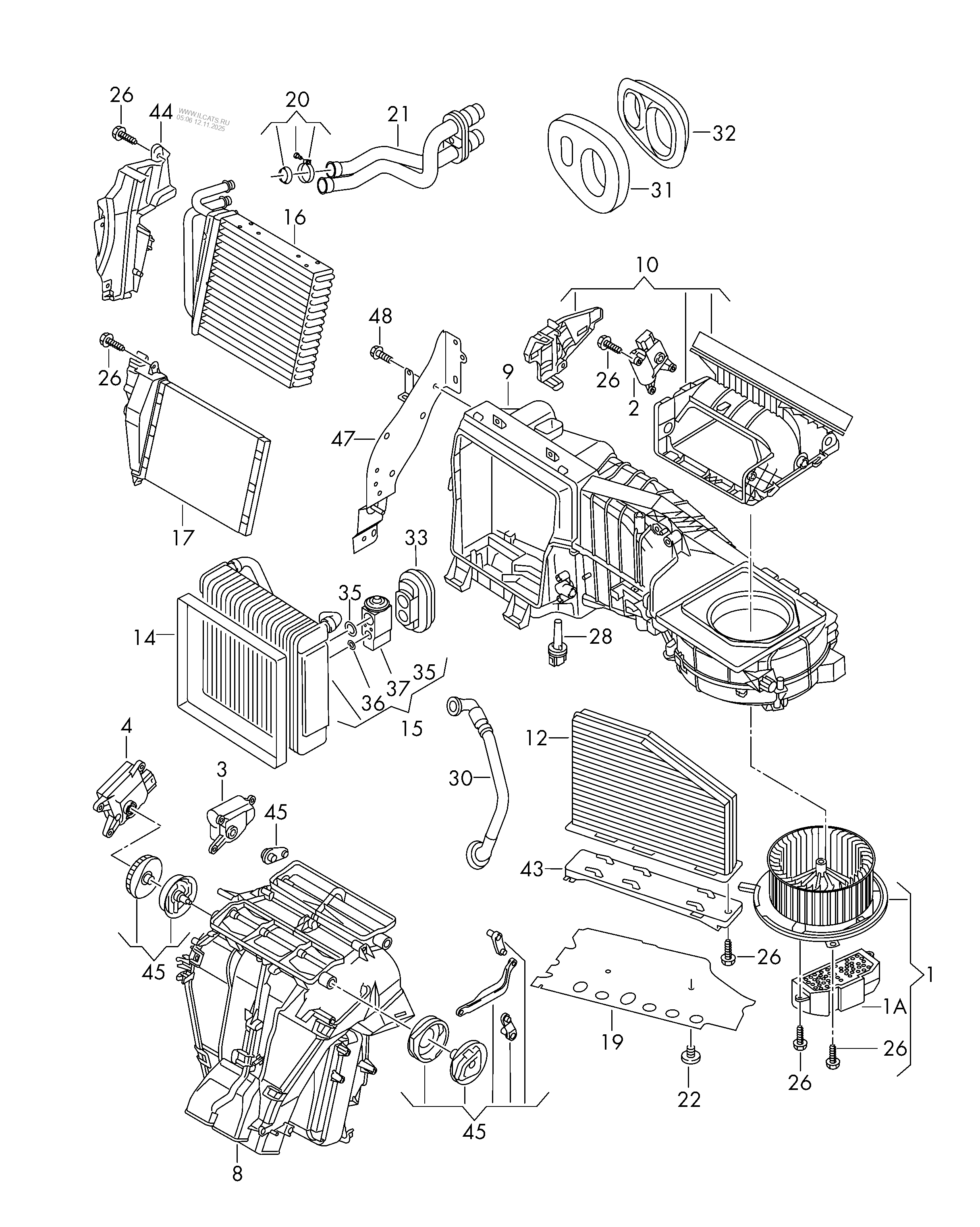 air conditioning VW PASSAT
