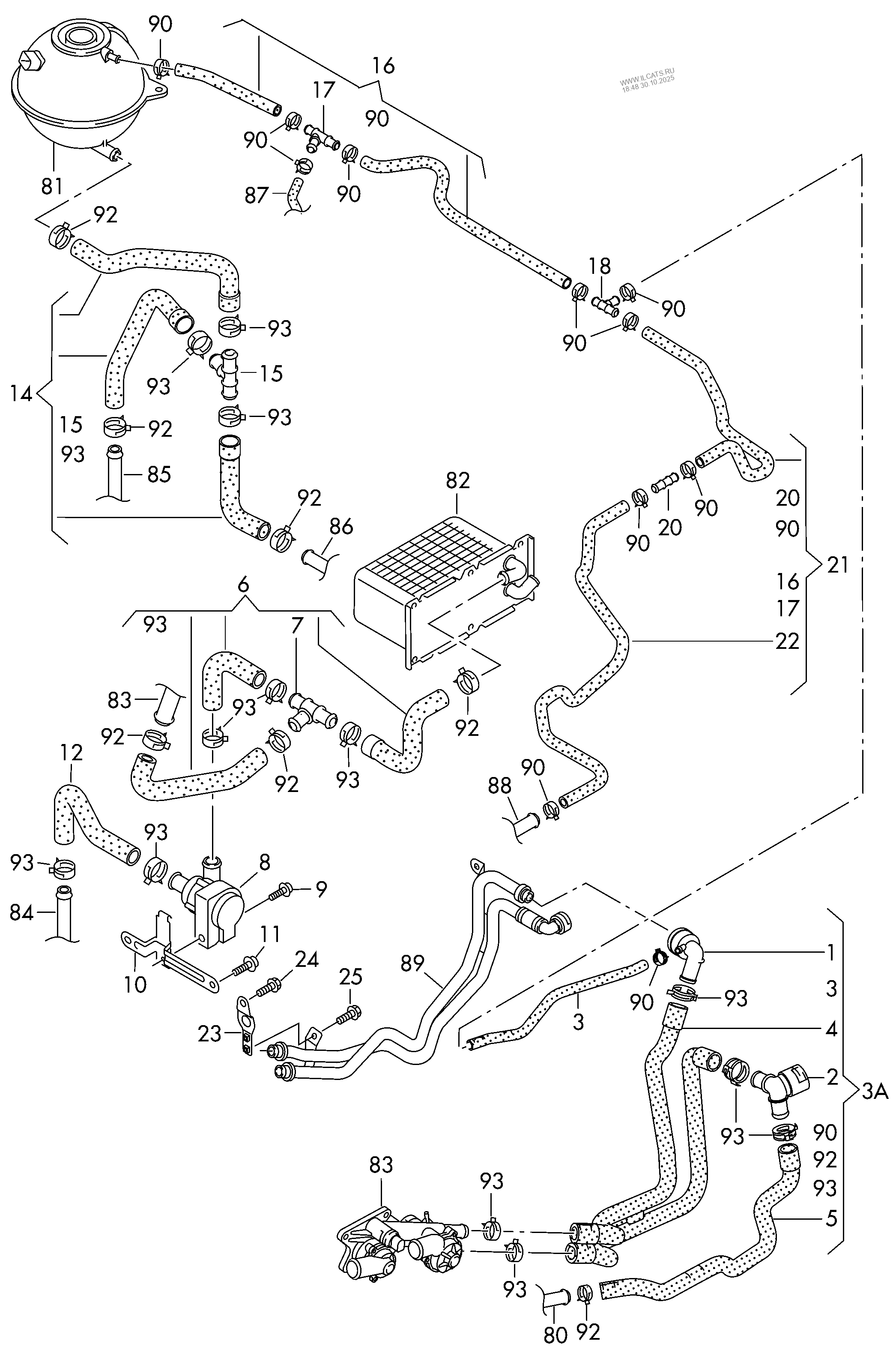 coolant cooling system VW TIGUAN
