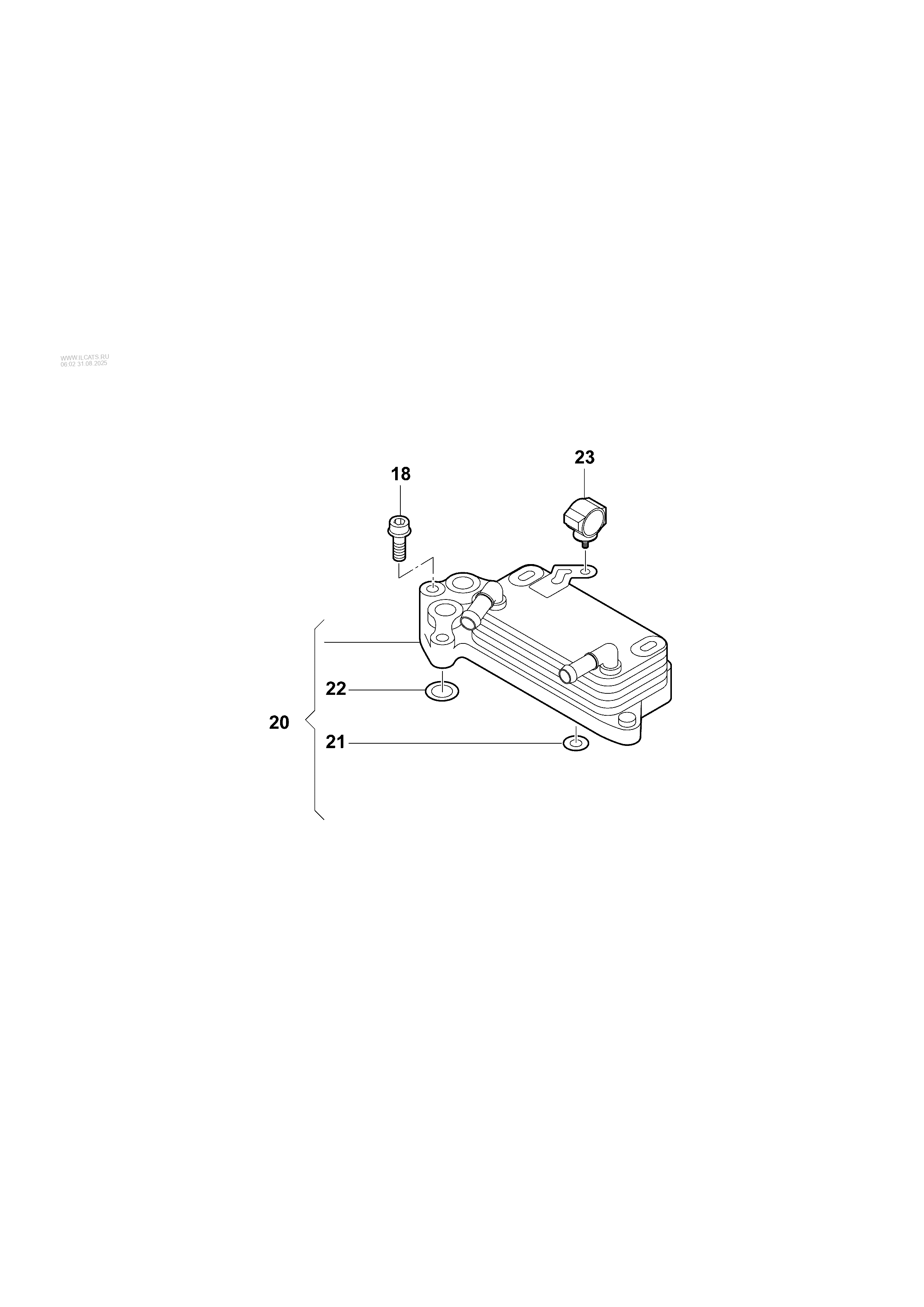oil pressure line for gearbox oil cooling. for 6-speed automatic ...