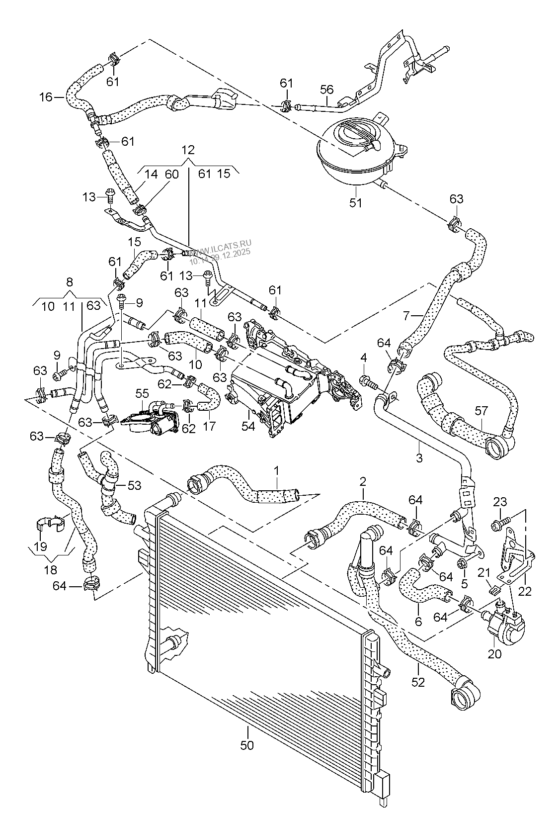 coolant cooling system VW