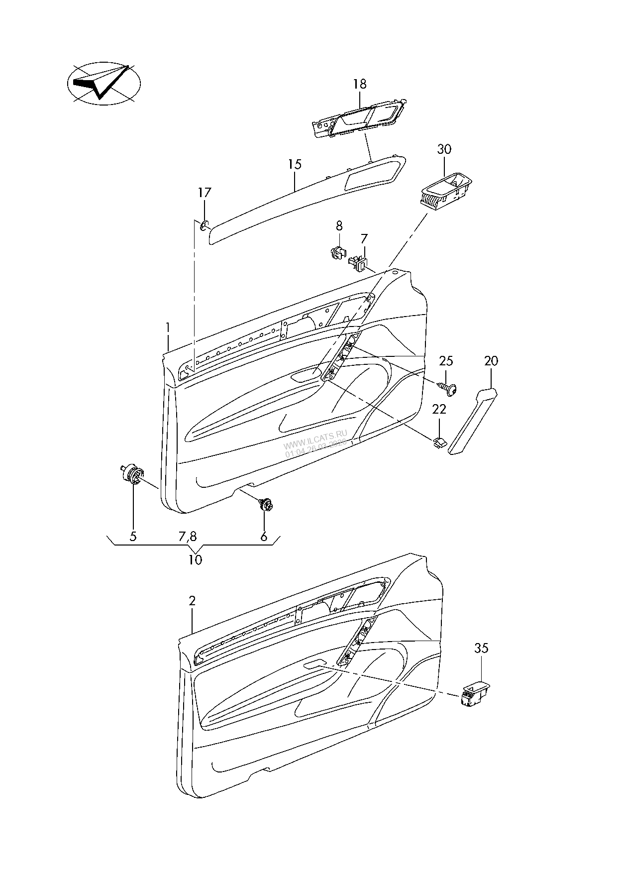 Выпускной коллектор с турбонагнетателем VW