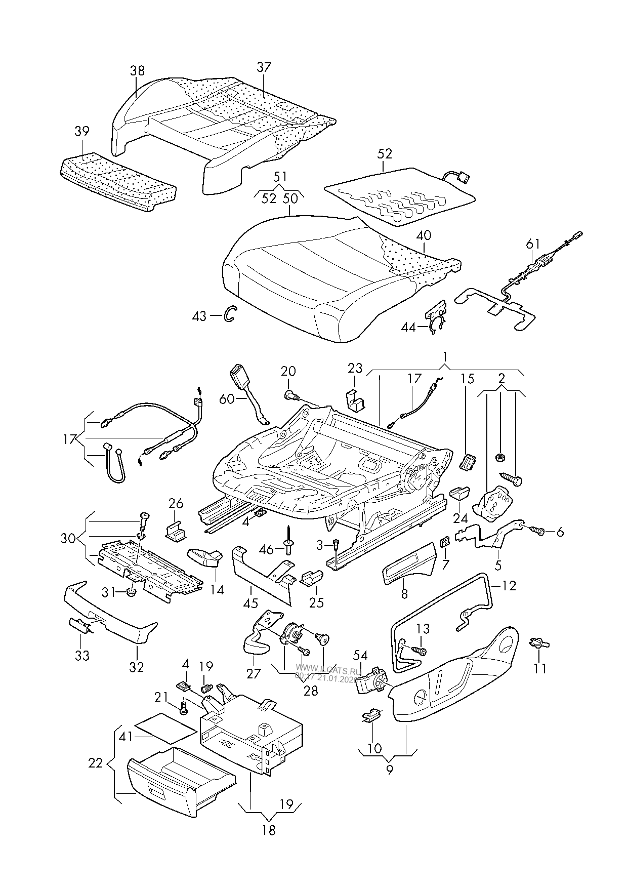 seat VW GOLF/GOLF R32