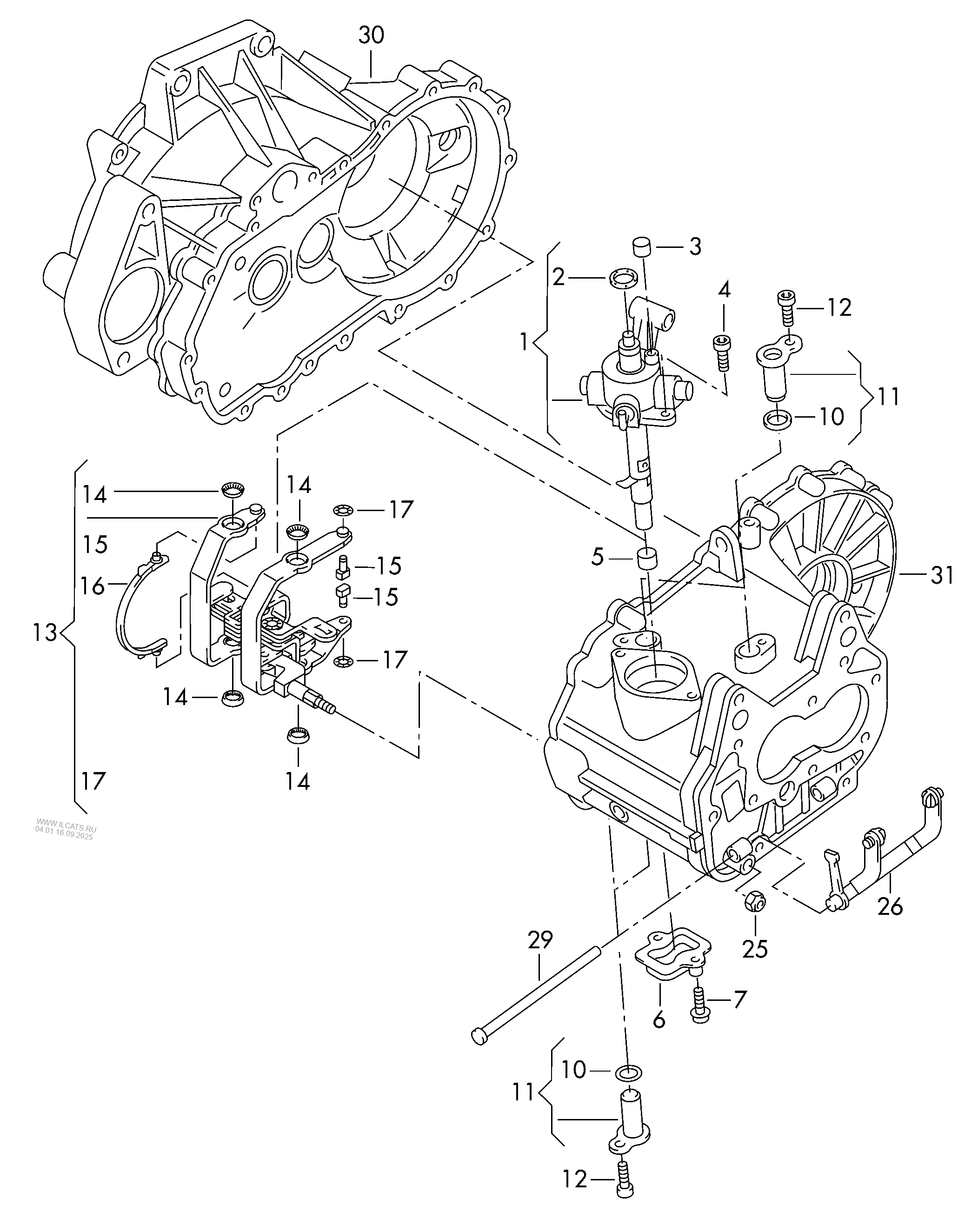 switch-unit-selector-fork-for-5-speed-manual-transmiss-vw