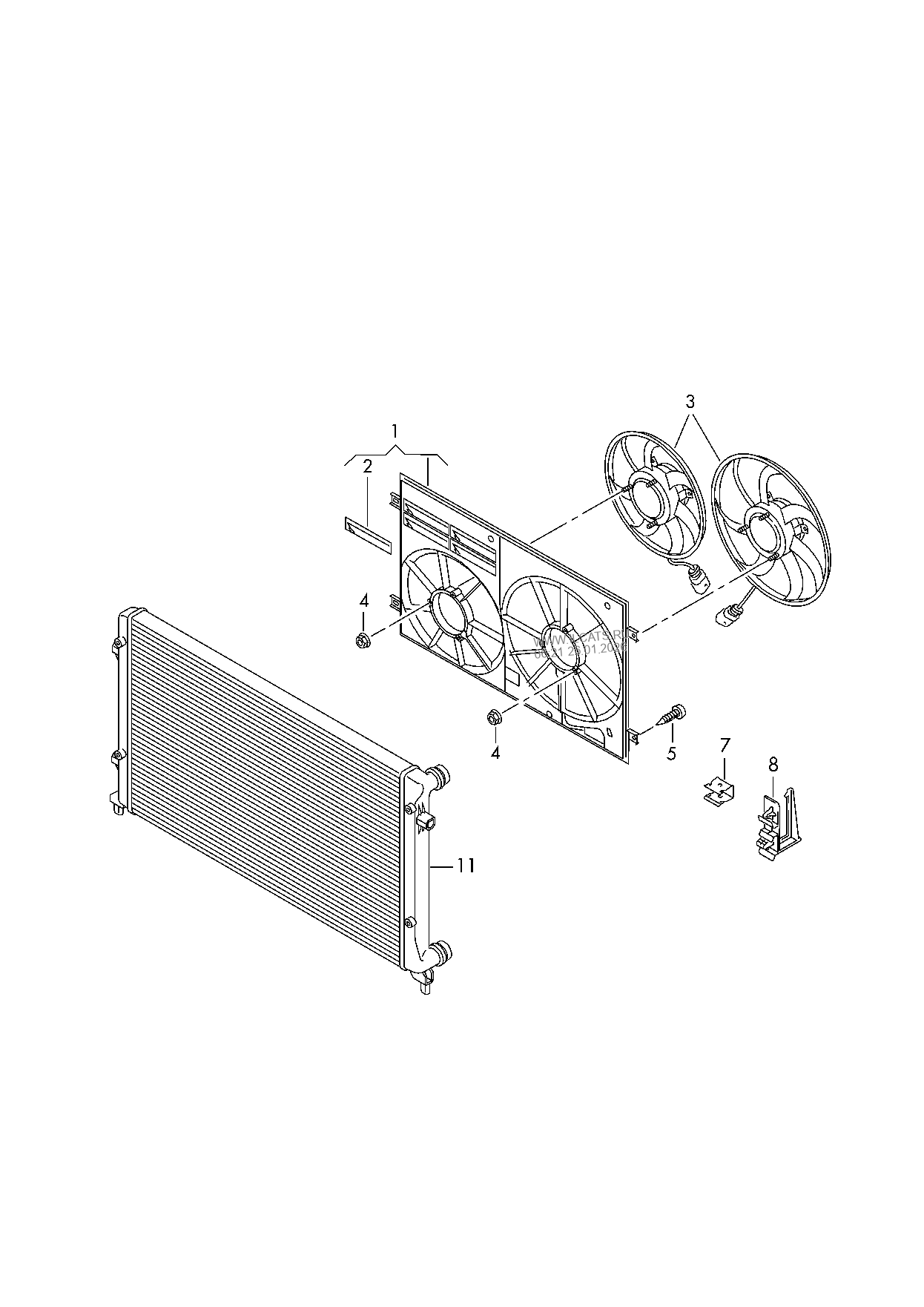 roof trim VW SCIROCCO