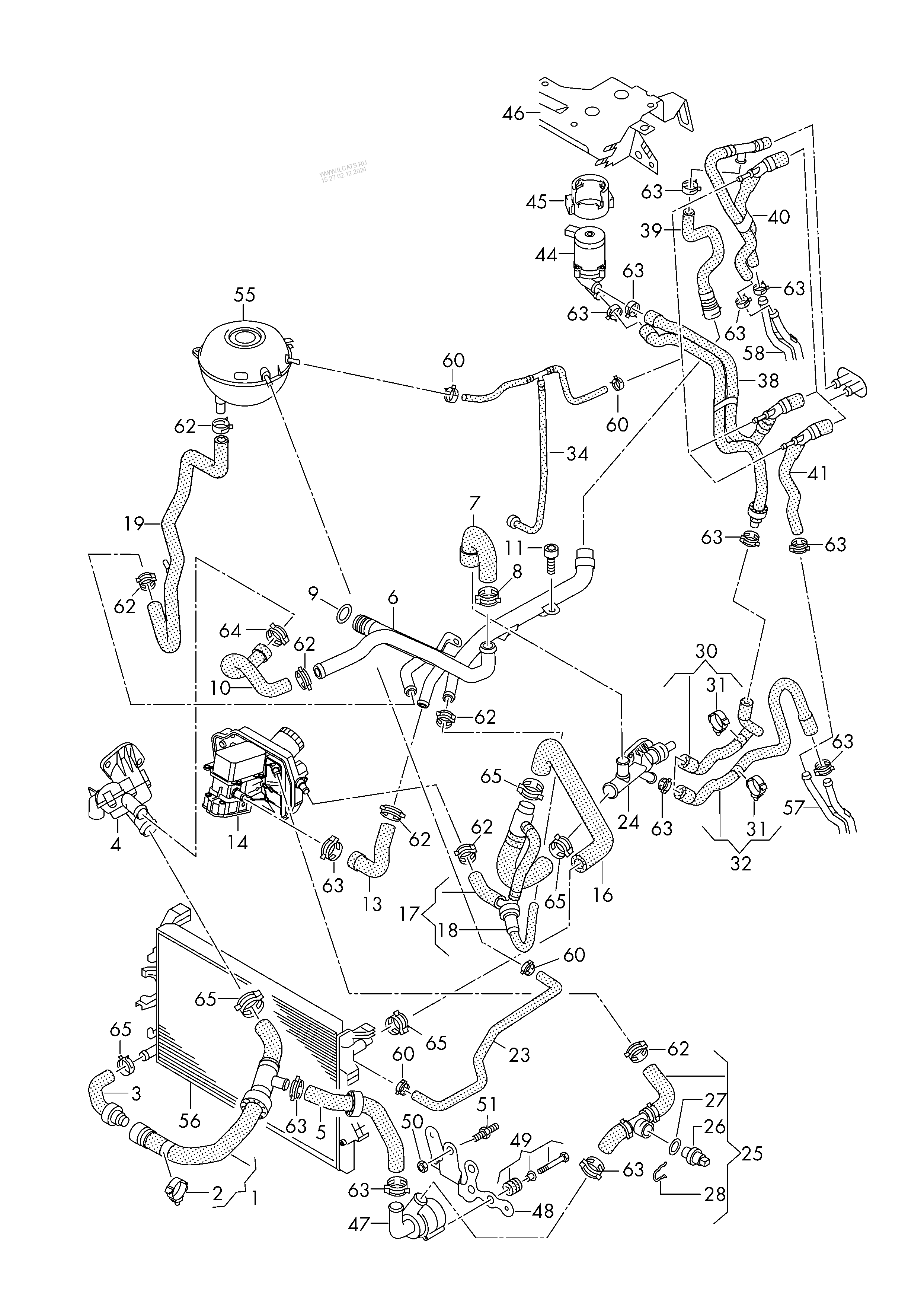 coolant-cooling-system-with-without-auxiliary-heater-vw