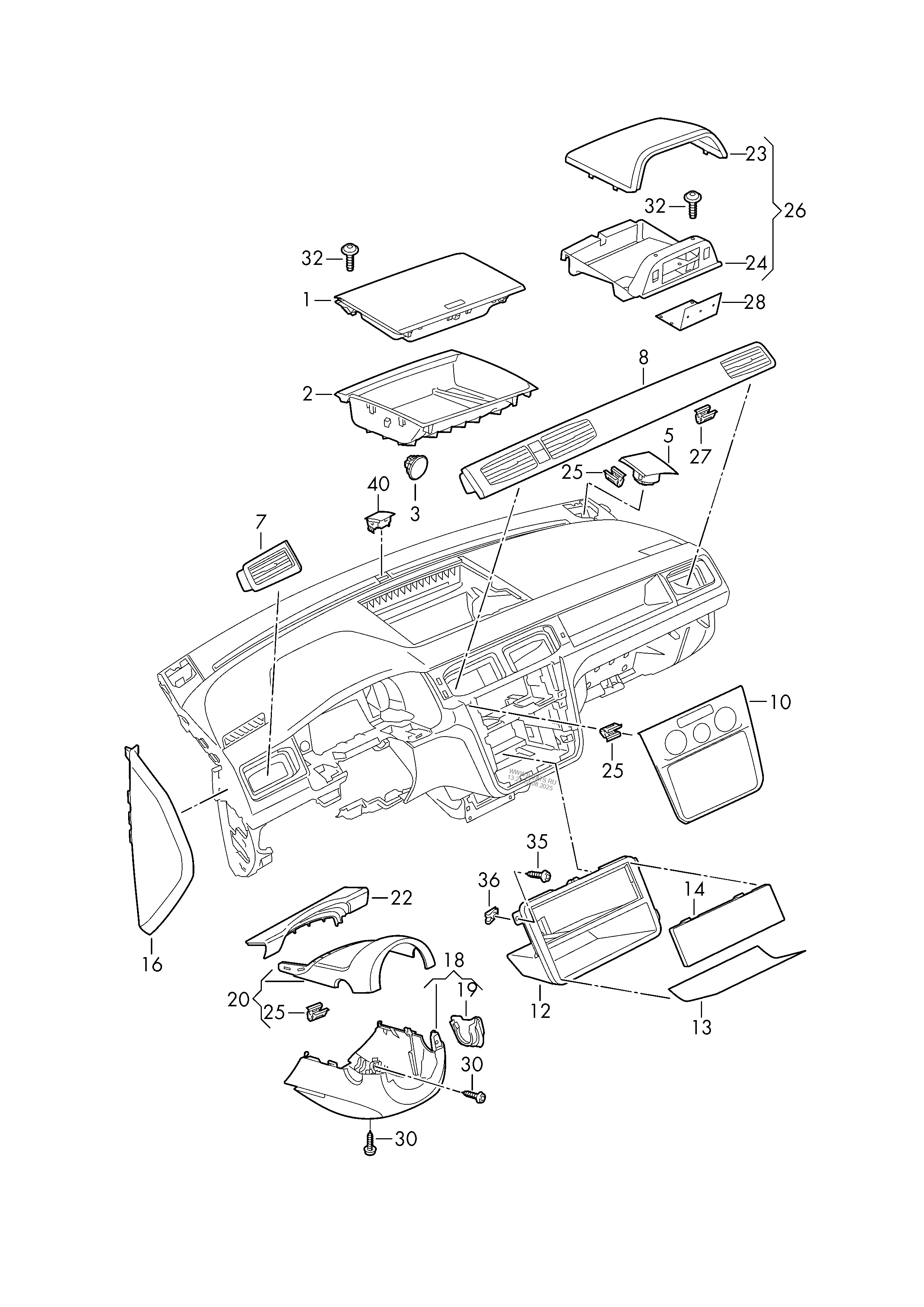 Dashboard Fittings Vw