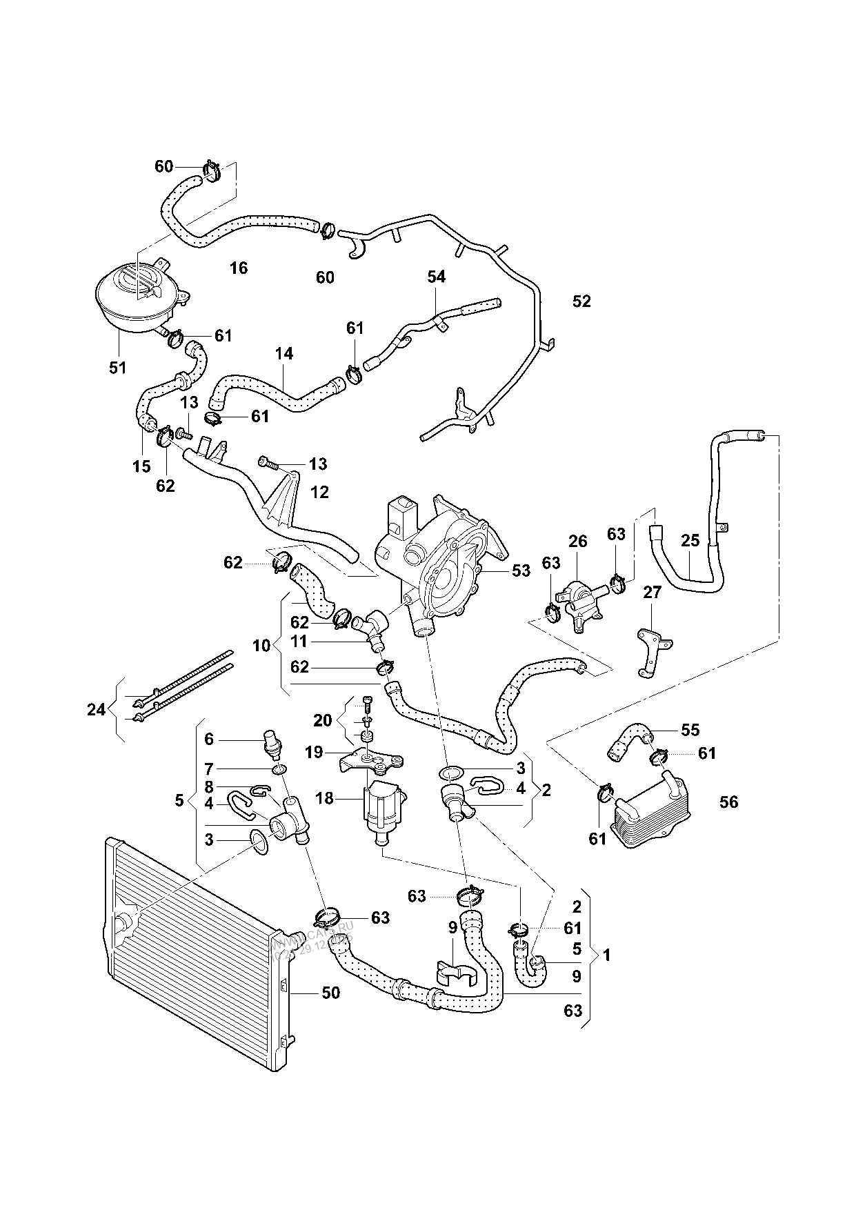 coolant cooling system VW