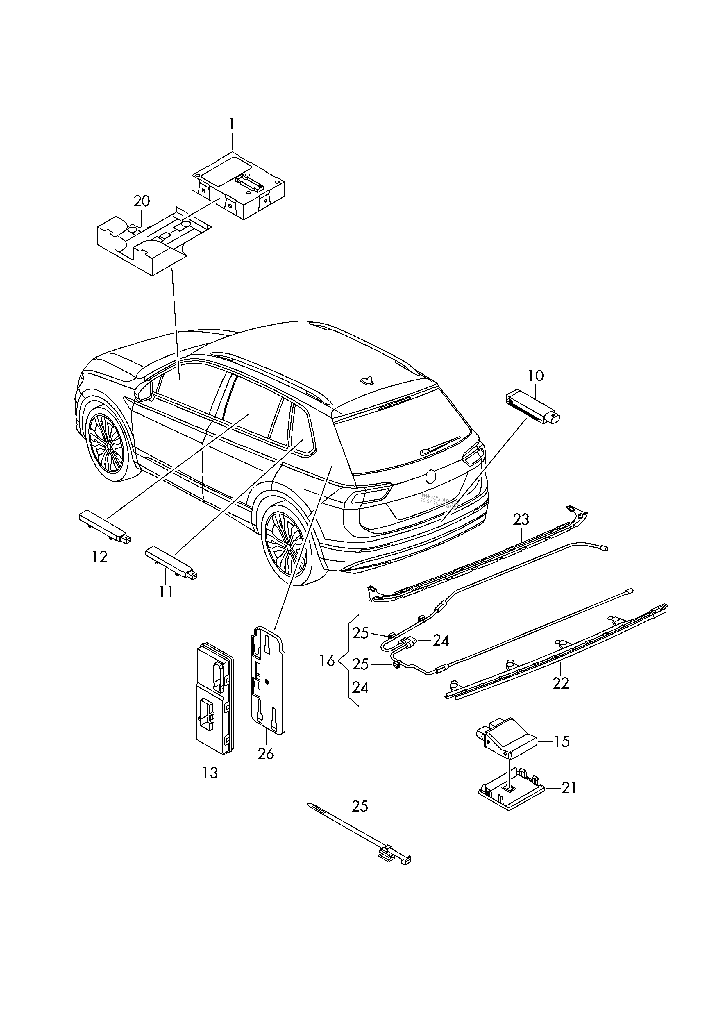 Kessy установка tiguan