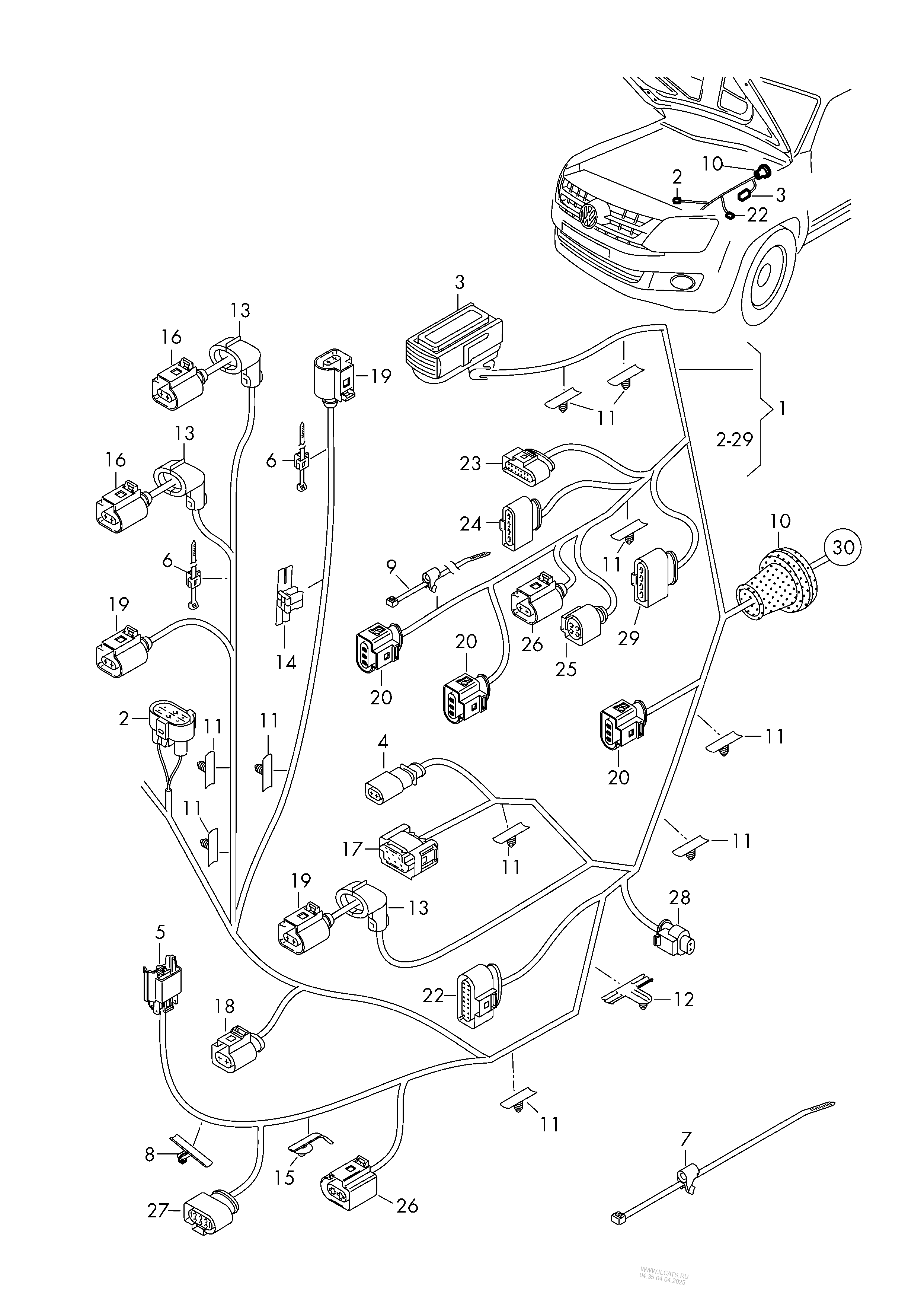 Engine Compartment Wiring Harnes - Wiring Diagram & Schemas